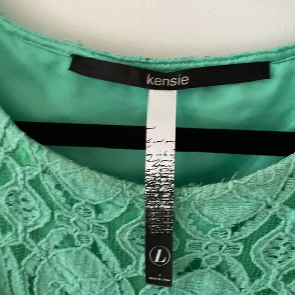 Kensie Green Dress size large - Picture 2 of 3